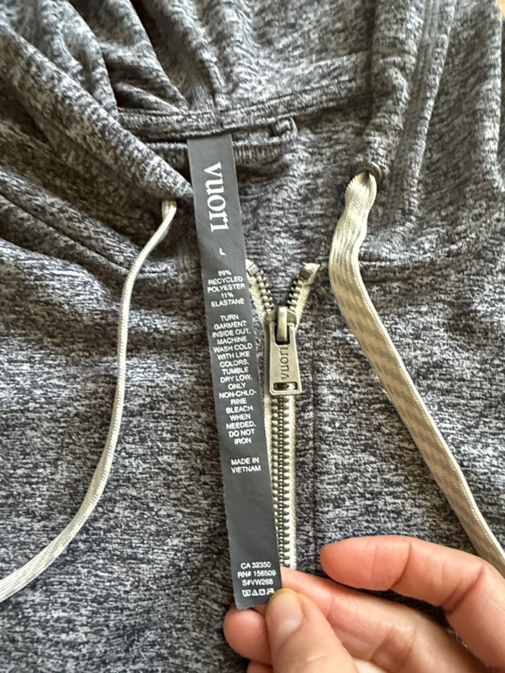 Vuori Women’s Halo Performance Hoodie 2.0 Gray Full Zip Dreamknit Jacket Sz L - Picture 4 of 4